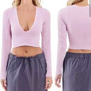 Urban Outfitters Out from Under Plunge Crop Top